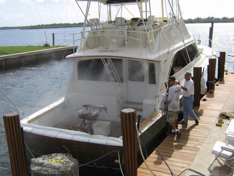 Boat dock misting