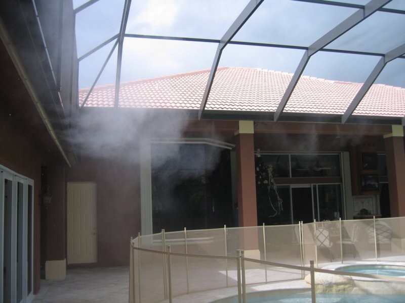 Patio mist cooling