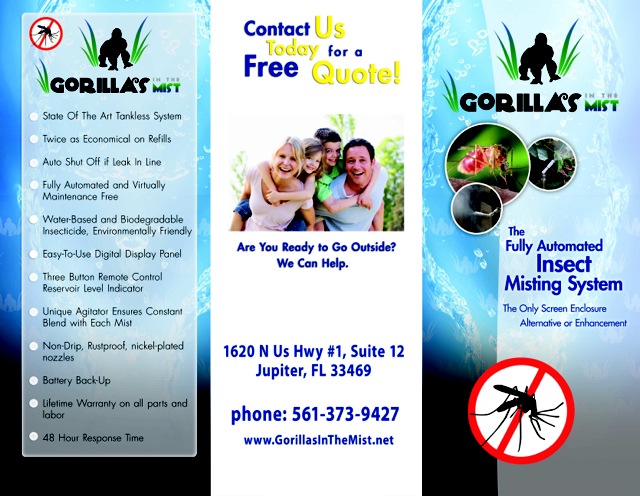 Mosquito Mist Brochures outside